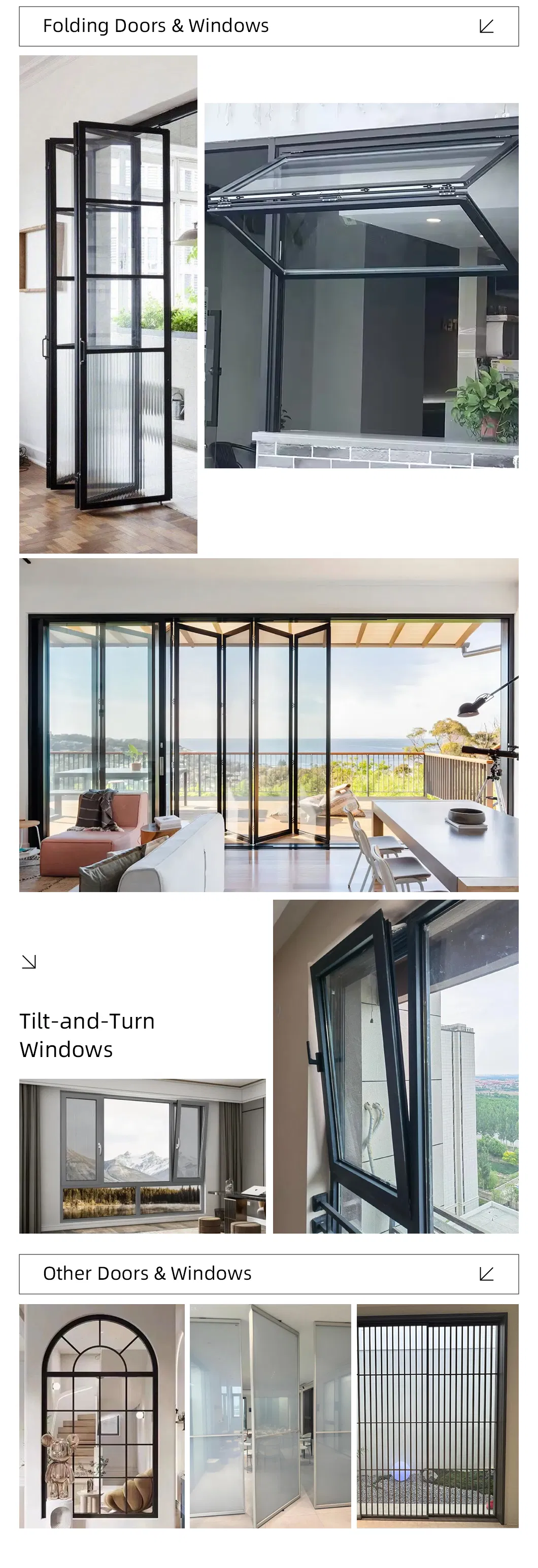 Ventana deslizante de aluminio con vidrio aislante relleno de gas argón y recubrimiento Low-E de tamaño personalizado
