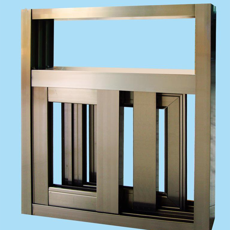 Precio de fábrica ventana corredera de doble acristalamiento resistente a huracanes de aluminio