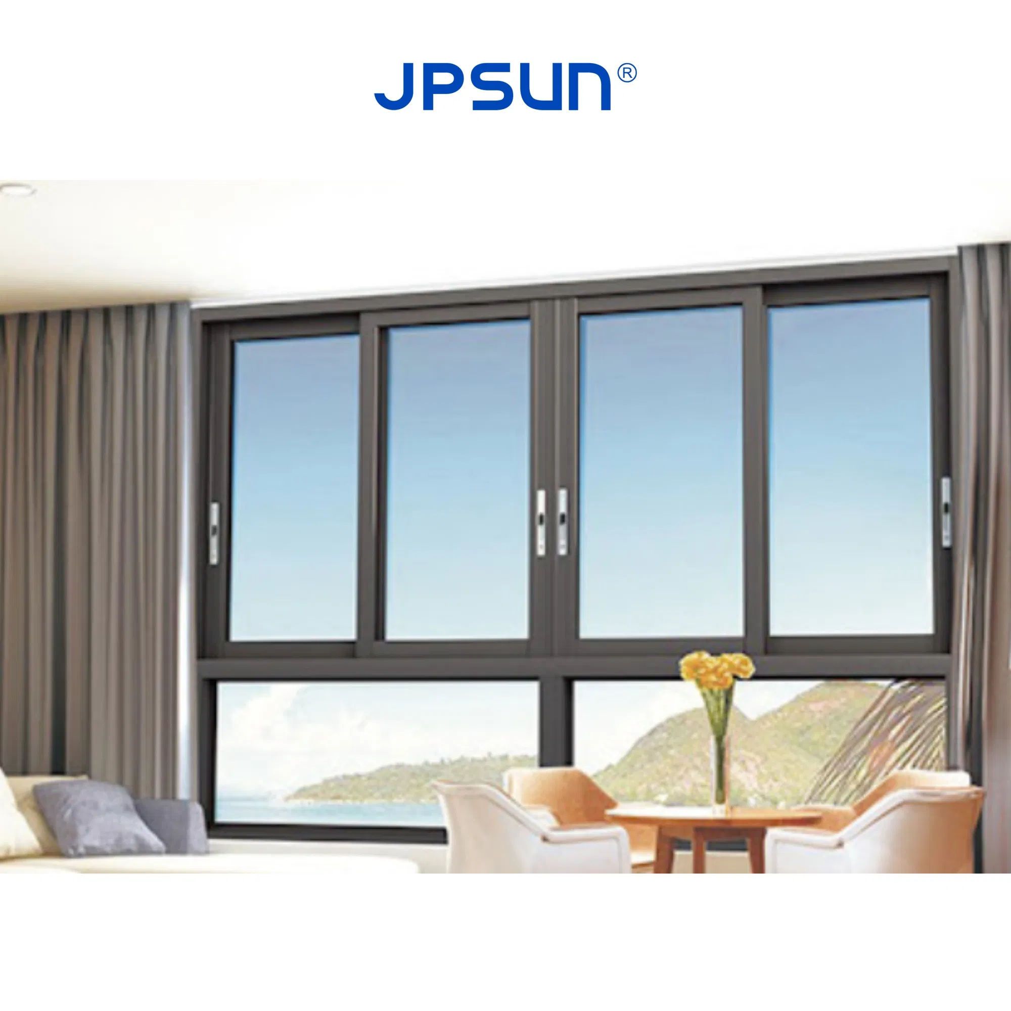 Pedido en cantidad de ventanas deslizantes de aluminio a prueba de huracanes, precios al por mayor, ventanas energéticamente eficientes