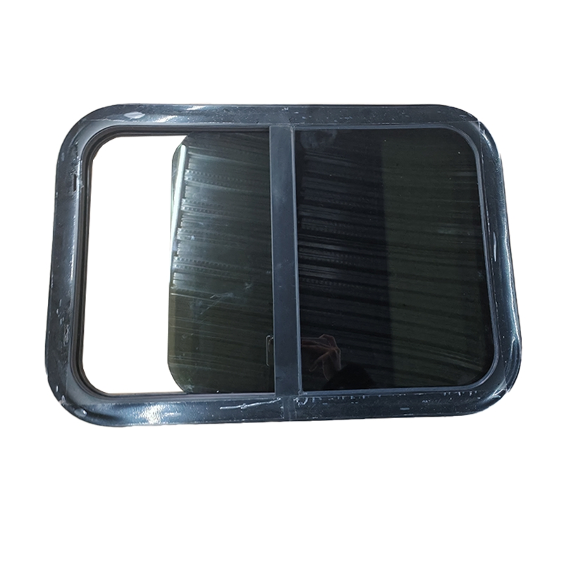 Ventana deslizante horizontal de esquina redondeada de marco de aluminio al por mayor para caravana de RV