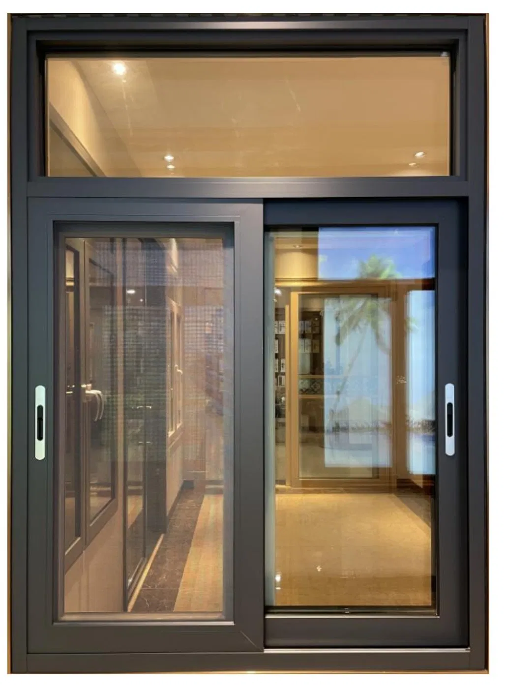 Ventanas de deslizamiento de aluminio personalizadas resistentes al impacto, ventanas y puertas para huracanes, ventanas de vidrio deslizantes