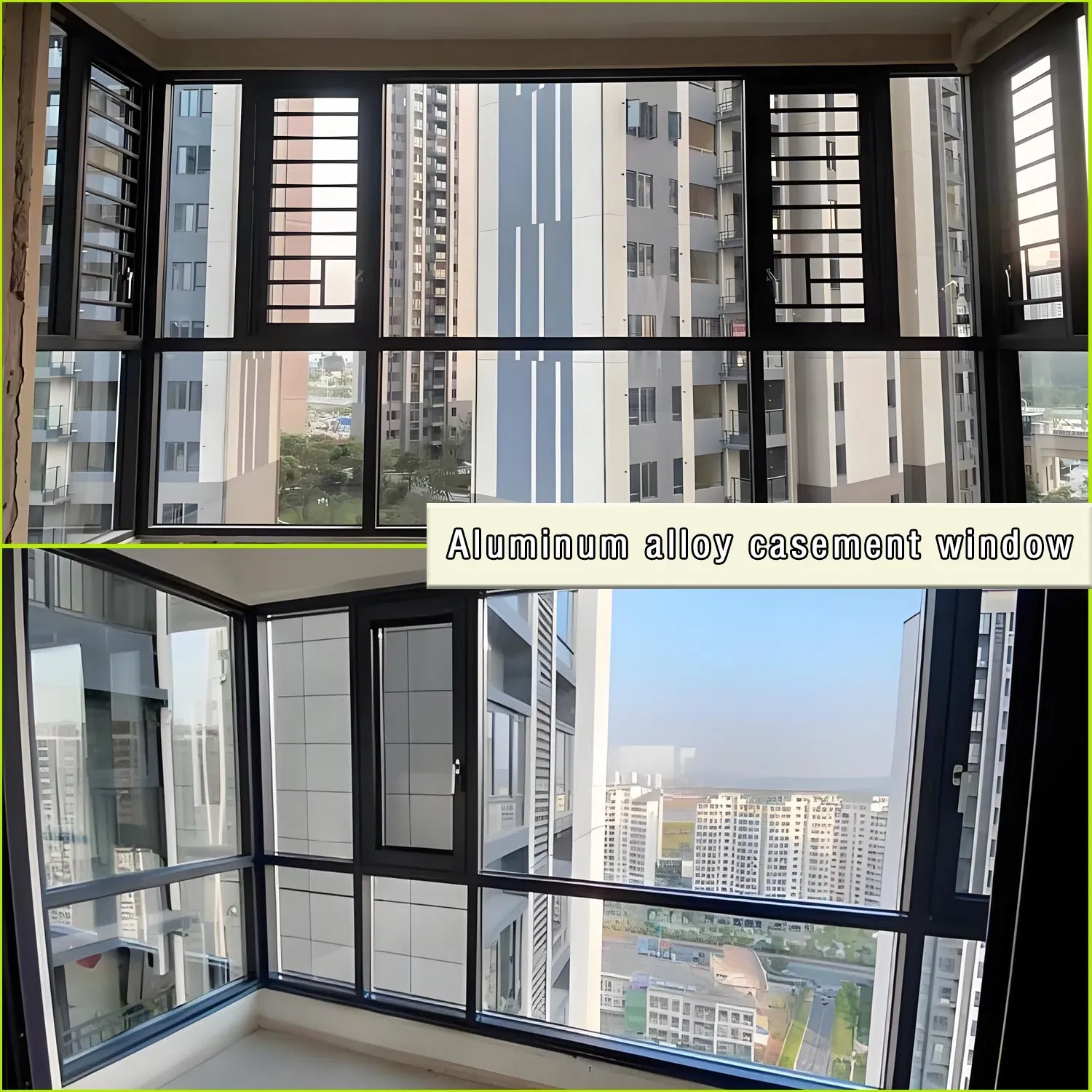 Ventana Deslizante de Aleación de Aluminio Personalizada - Modelo Deslizante para Ventana de Ruptura Térmica