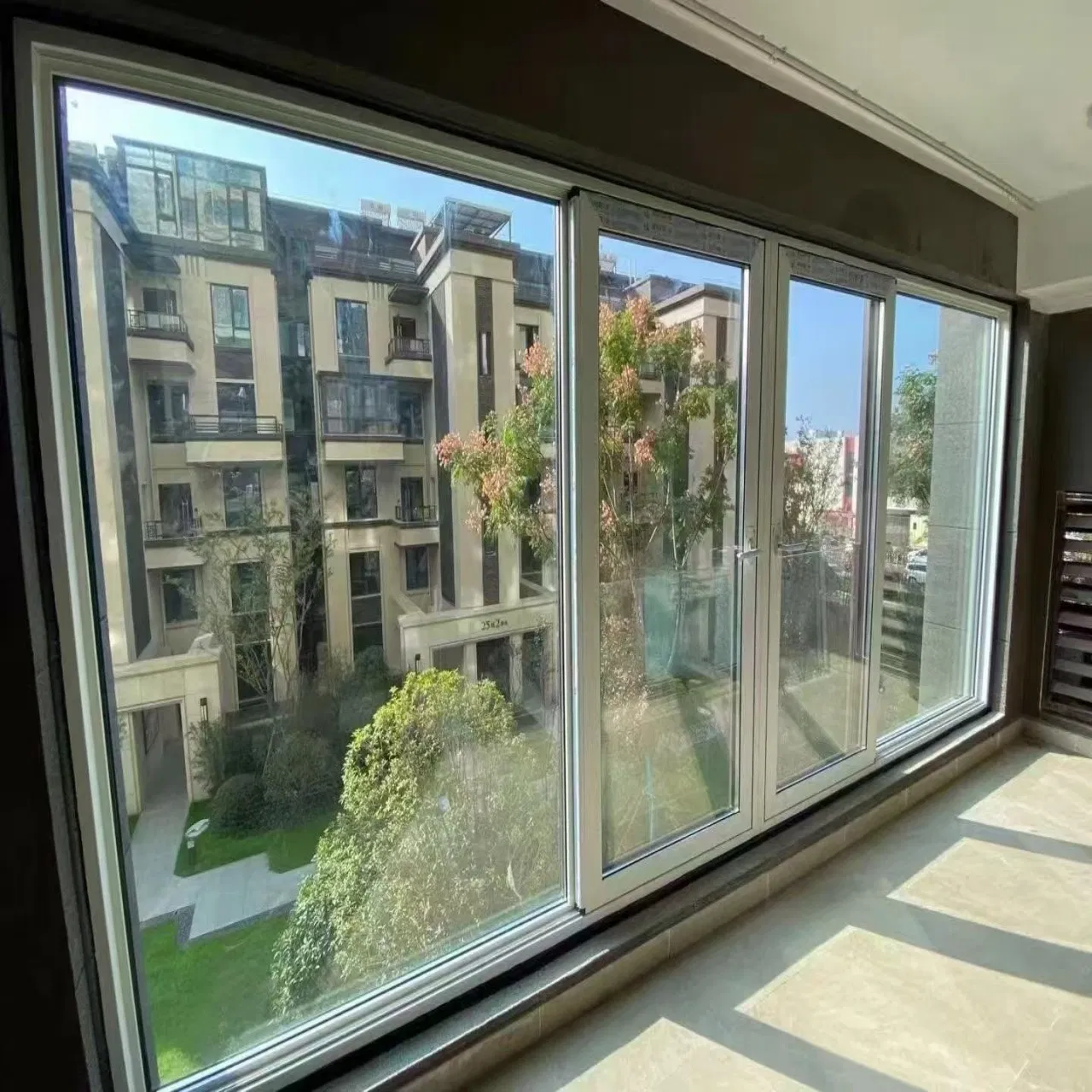 Ventana deslizante de presión lateral de UPVC de Winstar Security, Sichuan, China, vidrio de aluminio