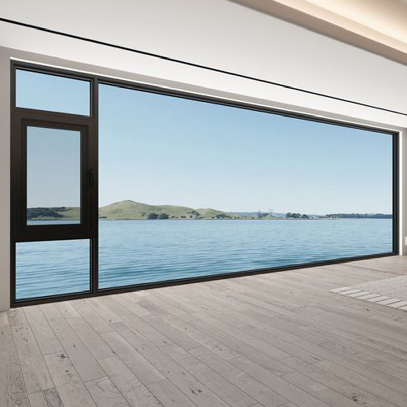 Ventana deslizante y oscilobatiente de aluminio estilo europeo con cerradura multipunto y marco de PVC de alta eficiencia energética