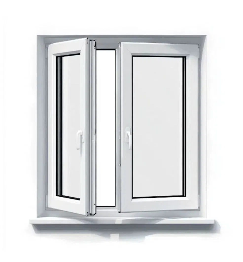 Ventana de vinilo a prueba de sonido, nuevo diseño y ventana de aluminio, de un solo y doble panel, deslizante en diseño moderno con vidrio doble y triple