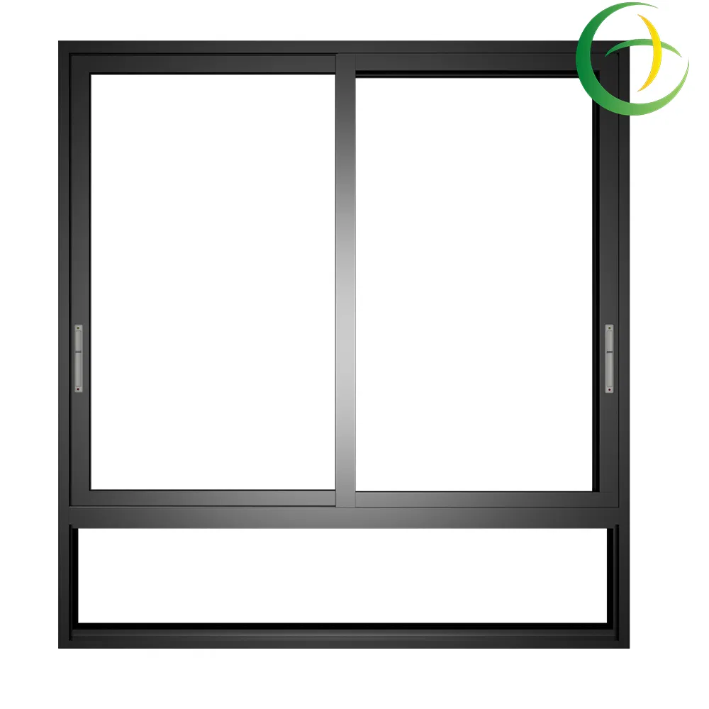 Ventana y puertas corredizas de balcón de vidrio triple con rotura térmica de aluminio y bajo emisivo