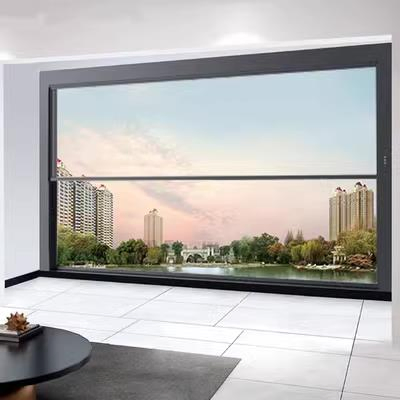 Ventana deslizante de aluminio eléctrico de alta calidad que se levanta y baja para uso comercial