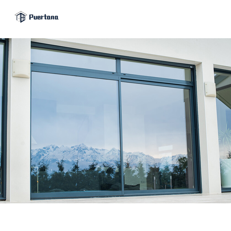 3 Ventanas deslizantes de vidrio de seguridad, reja de ventana de metal, marco de aluminio para ventana deslizante