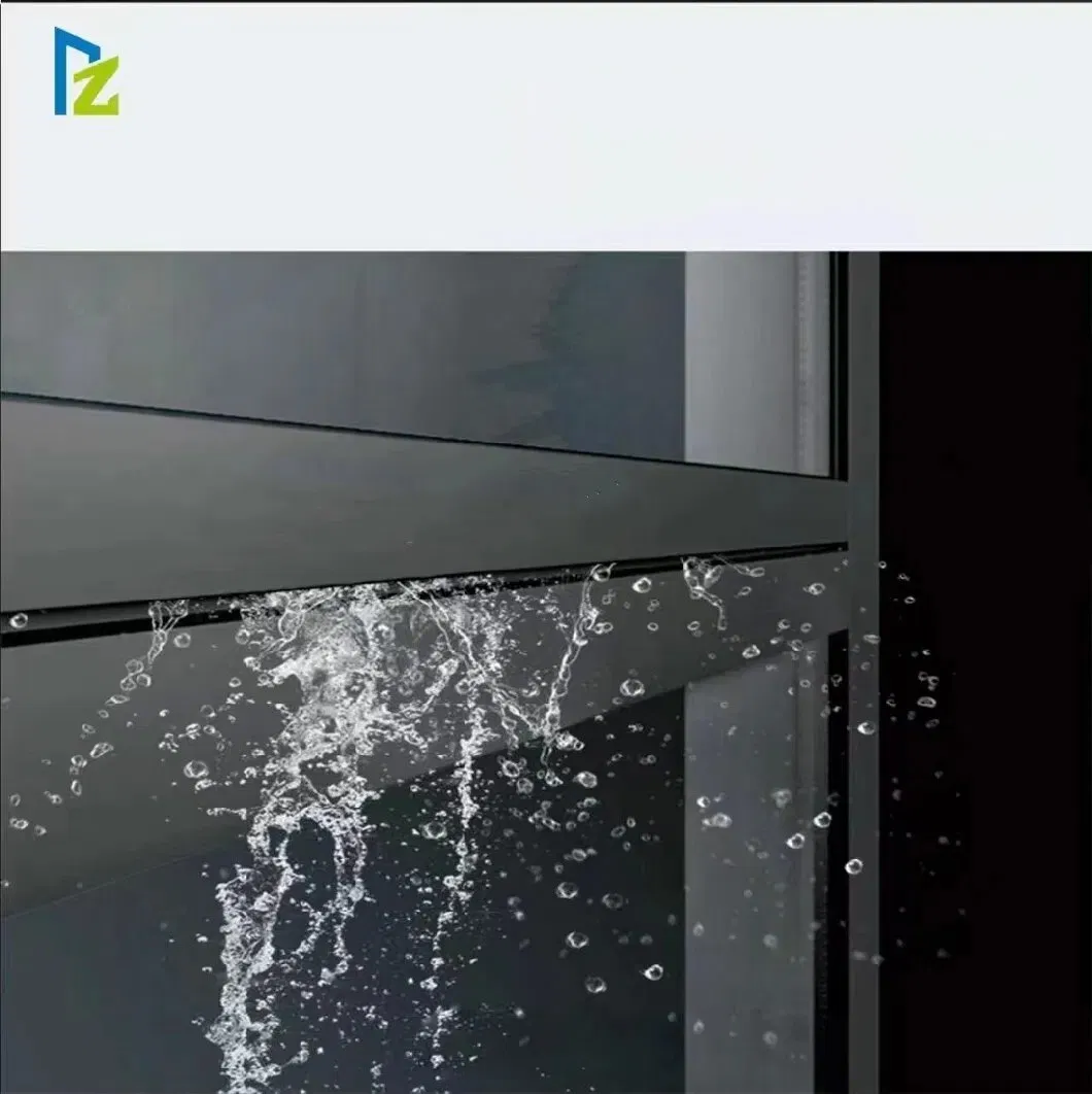Precio de fábrica ventana corredera de doble acristalamiento resistente a huracanes de aluminio