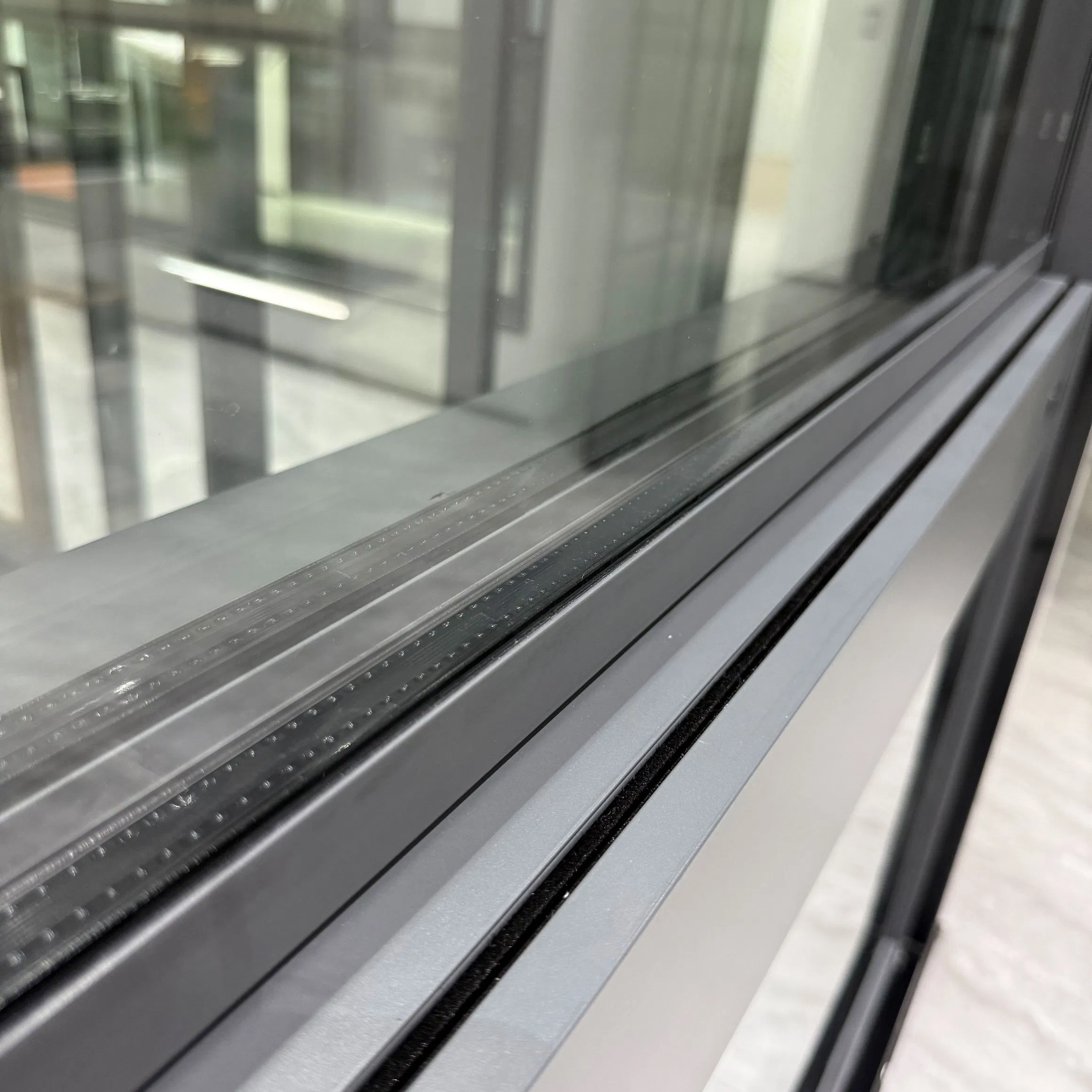 Ventana deslizante horizontal de aluminio moderna para uso en el hogar