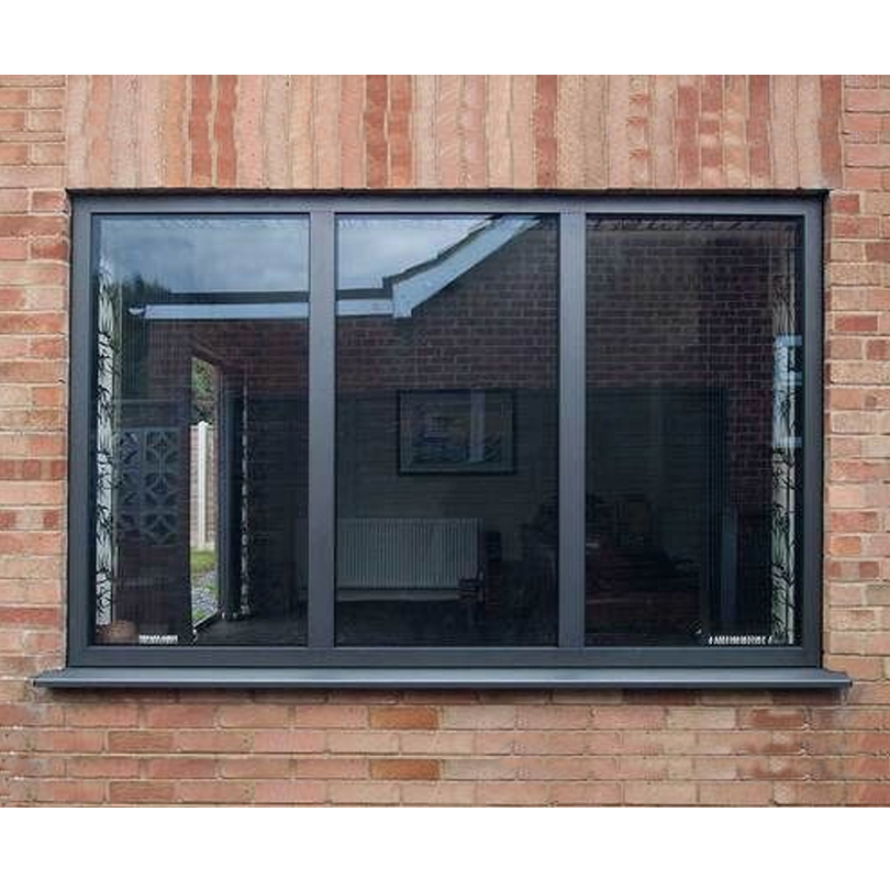 Puerta y ventana de balcón de villa con aislamiento acústico y térmico de aleación de aluminio, ventana deslizante de vidrio hueco