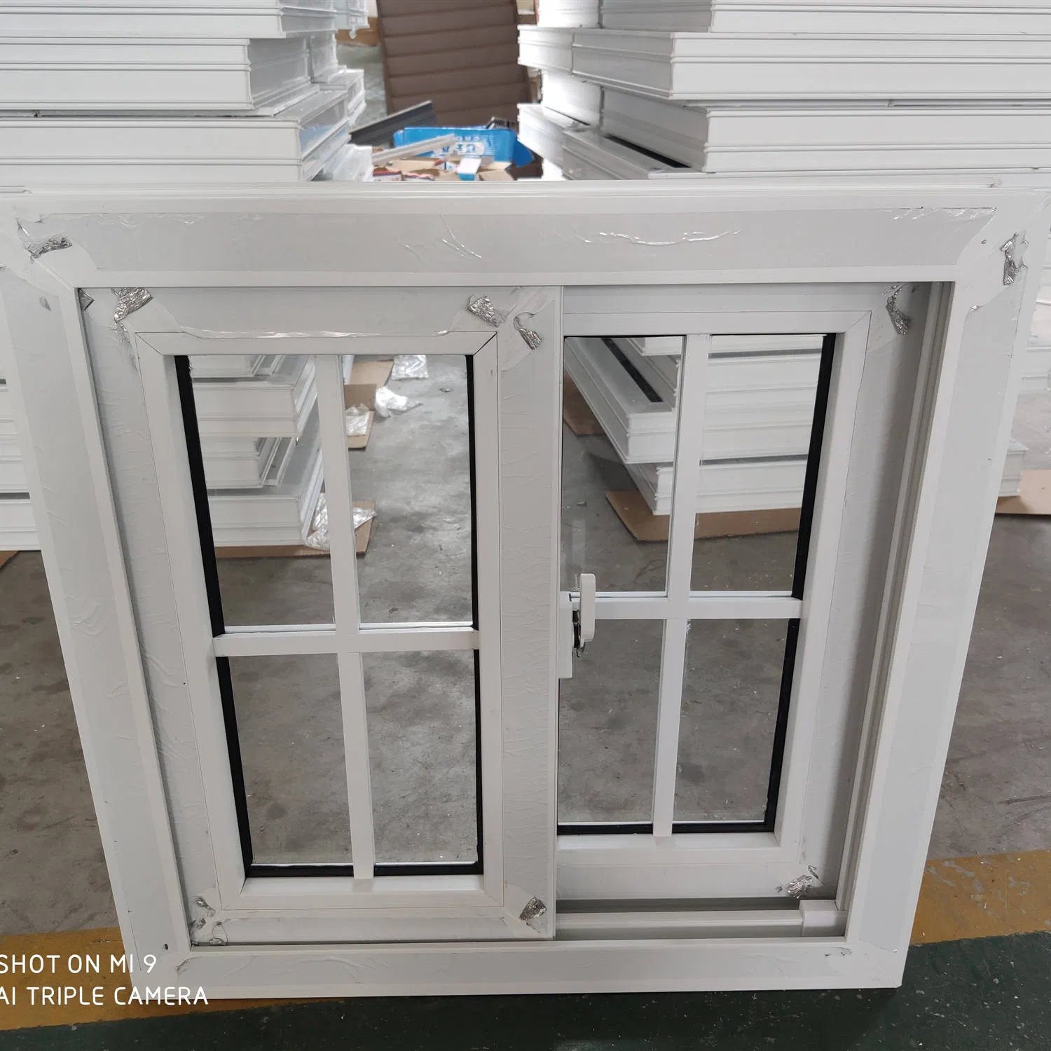 Ventanas y puertas de vidrio deslizantes de marco de PVC plástico con el mejor precio para el hogar