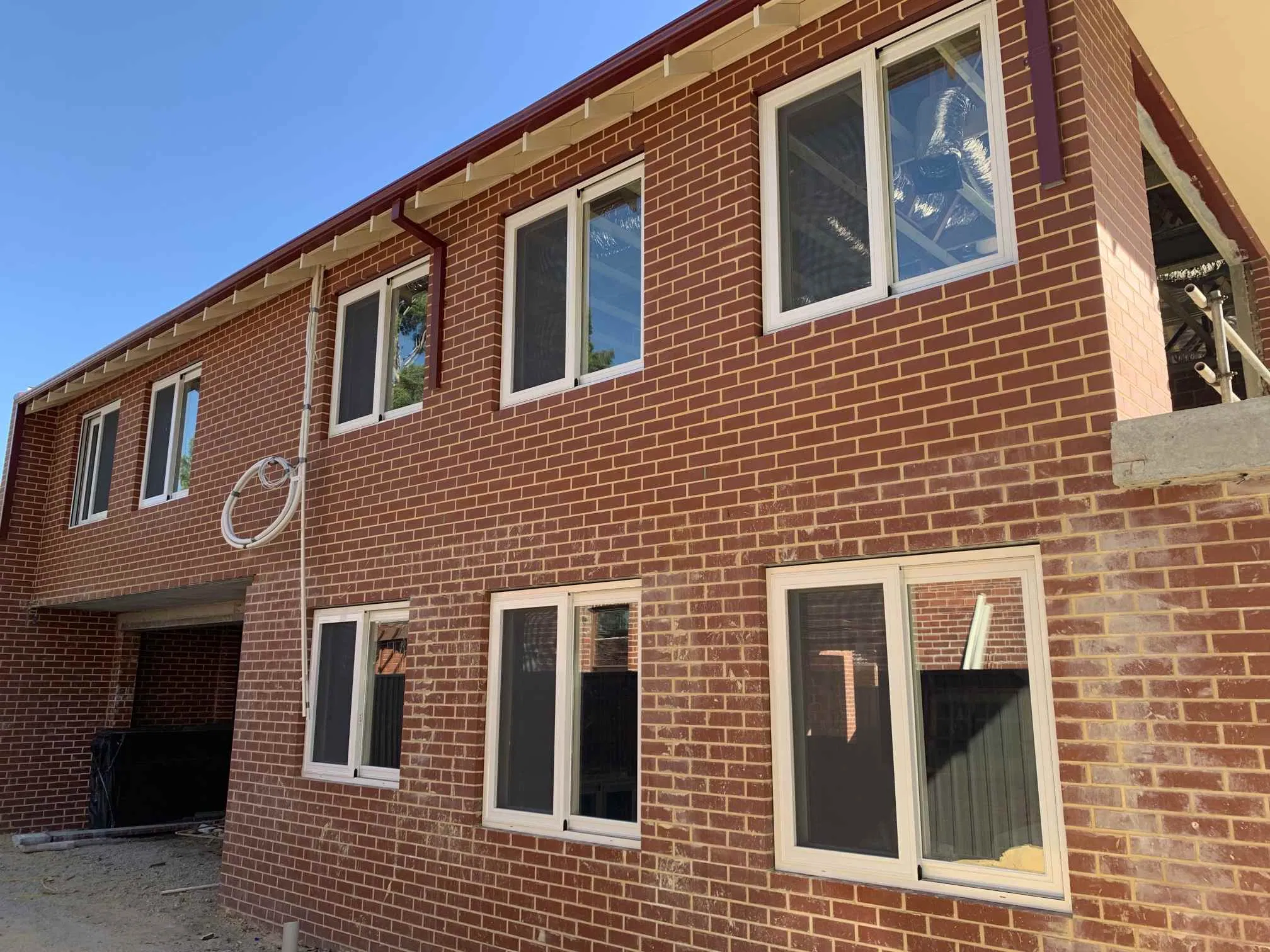 Ventanas de casement personalizadas a prueba de sonido, doble acristalamiento, ventana deslizante vertical de aluminio