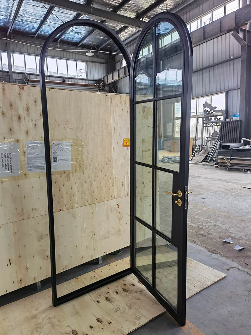 Puertas de vidrio deslizantes de acordeón con ruptura térmica, ventana plegable de aluminio