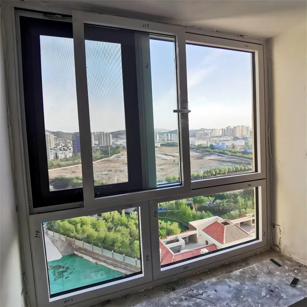 Ventana deslizante de aluminio triple acristalada al por mayor de fábrica de China para casa