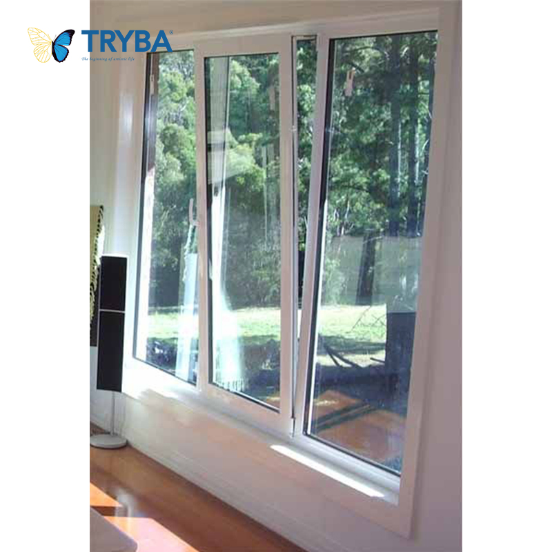 Sonido de impacto de huracán, aluminio a prueba de sonido, UPVC, PVC, vinilo, doble, triple acristalamiento, vidrio Low-E, ventana de casement, deslizante, toldo, de doble apertura, inclinable y giratoria
