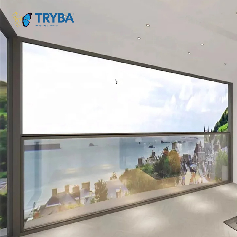 Ventana de balcón directa de fábrica con motor, ventana deslizante vertical motorizada