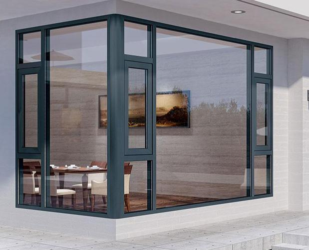 Ventana de aluminio corrediza de colores modernos para casa, hogar y balcón