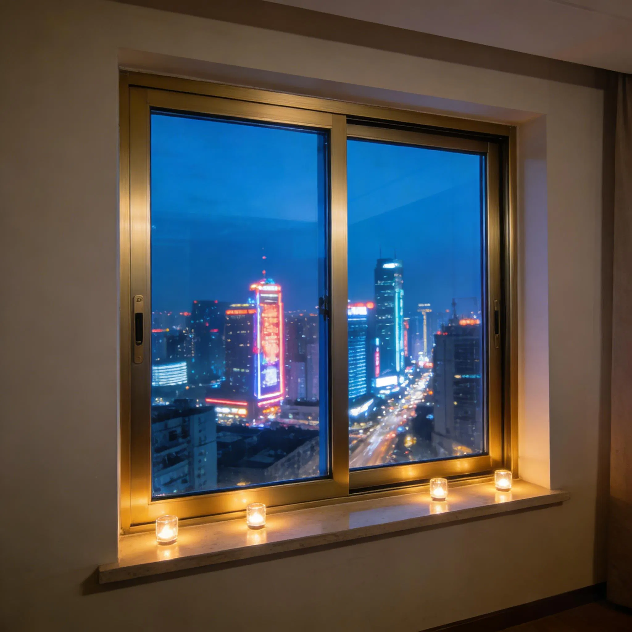Ventana Deslizante Energéticamente Eficiente en 6063-T5 Aleación de Aluminio