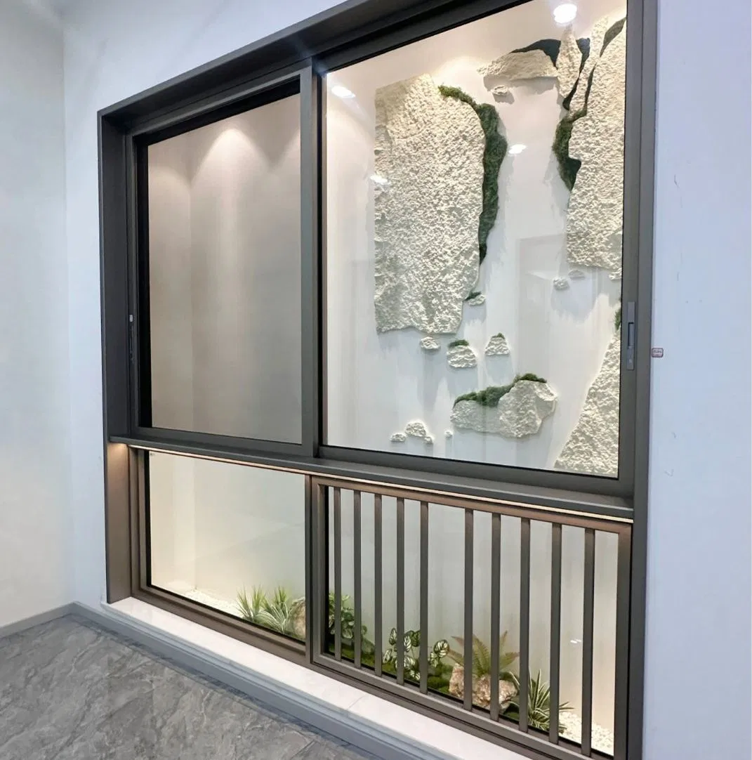 Mejor ventana deslizante de seguridad antirrobo popular con mosquitera para áreas de insectos