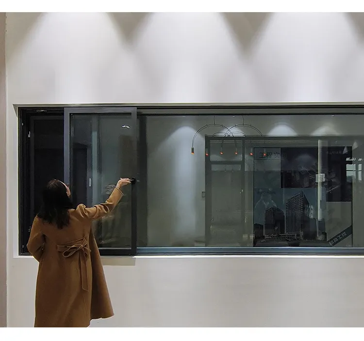 Mejor ventana deslizante de aluminio con ruptura térmica hermética y pantalla integrada