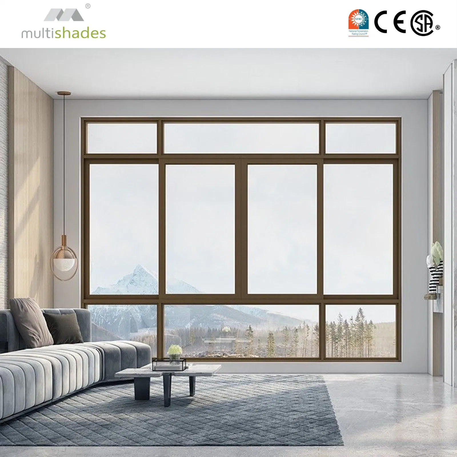 Ventana deslizante de aluminio con ruptura térmica con certificado NFRC, vidrio templado, a prueba de sonido, a prueba de viento, a prueba de agua, buena ventana deslizante de aluminio