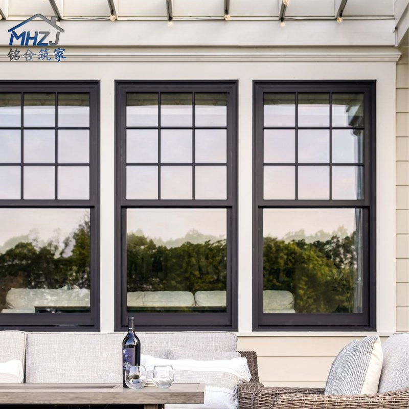 Ventana de tragaluz de techo de aluminio para hogar moderno, ventana de casement de vidrio metálico, sistema de ventana fija de aluminio de doble acristalamiento, ventana y puerta de aluminio de madera, ventana deslizante de PVC