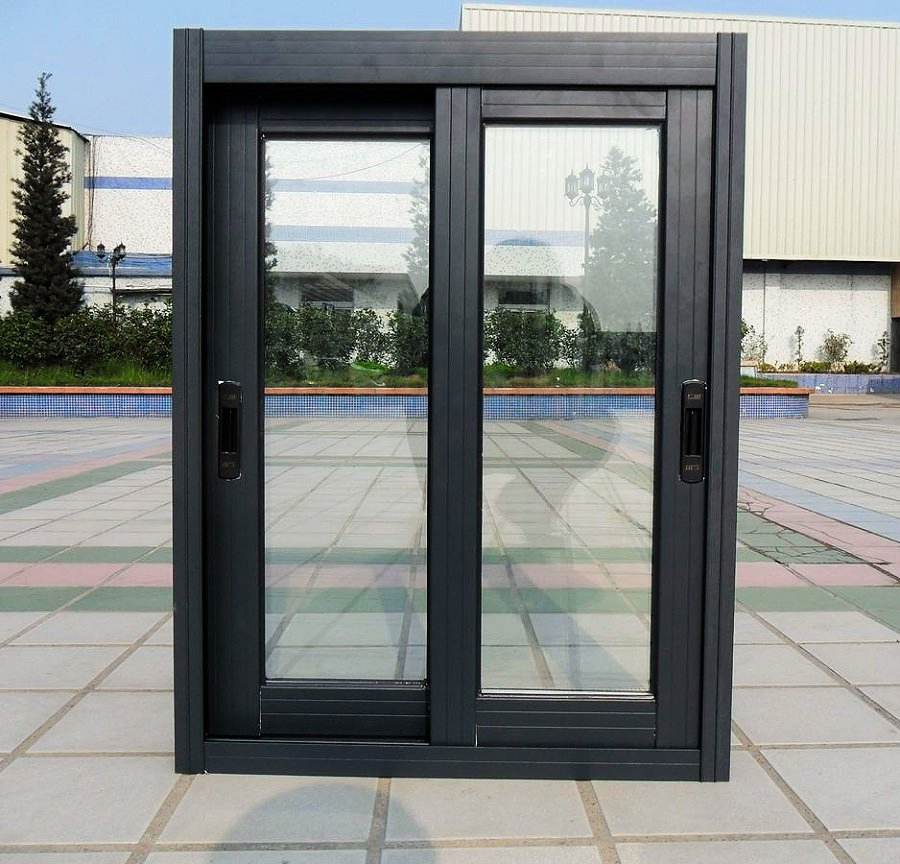 Ventana deslizante flotante de doble acristalamiento con diseño de riel invisible