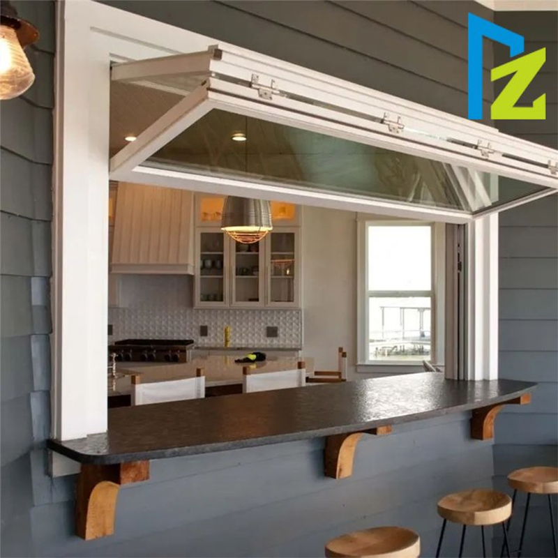Ventana deslizante de vidrio de aluminio moderno tipo plegable para instalación en balcón de hogar