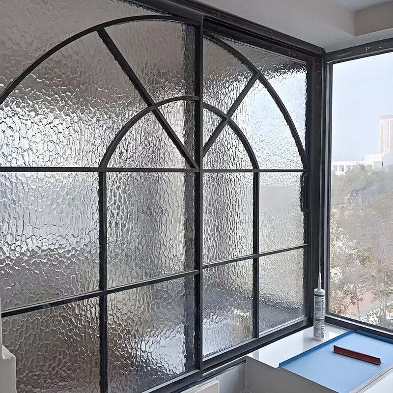 Ksps90 Ventana deslizante de aluminio horizontal con ruptura térmica, a prueba de viento y hermética de tres rieles personalizada