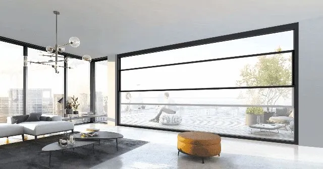 Ventana eléctrica de aluminio
