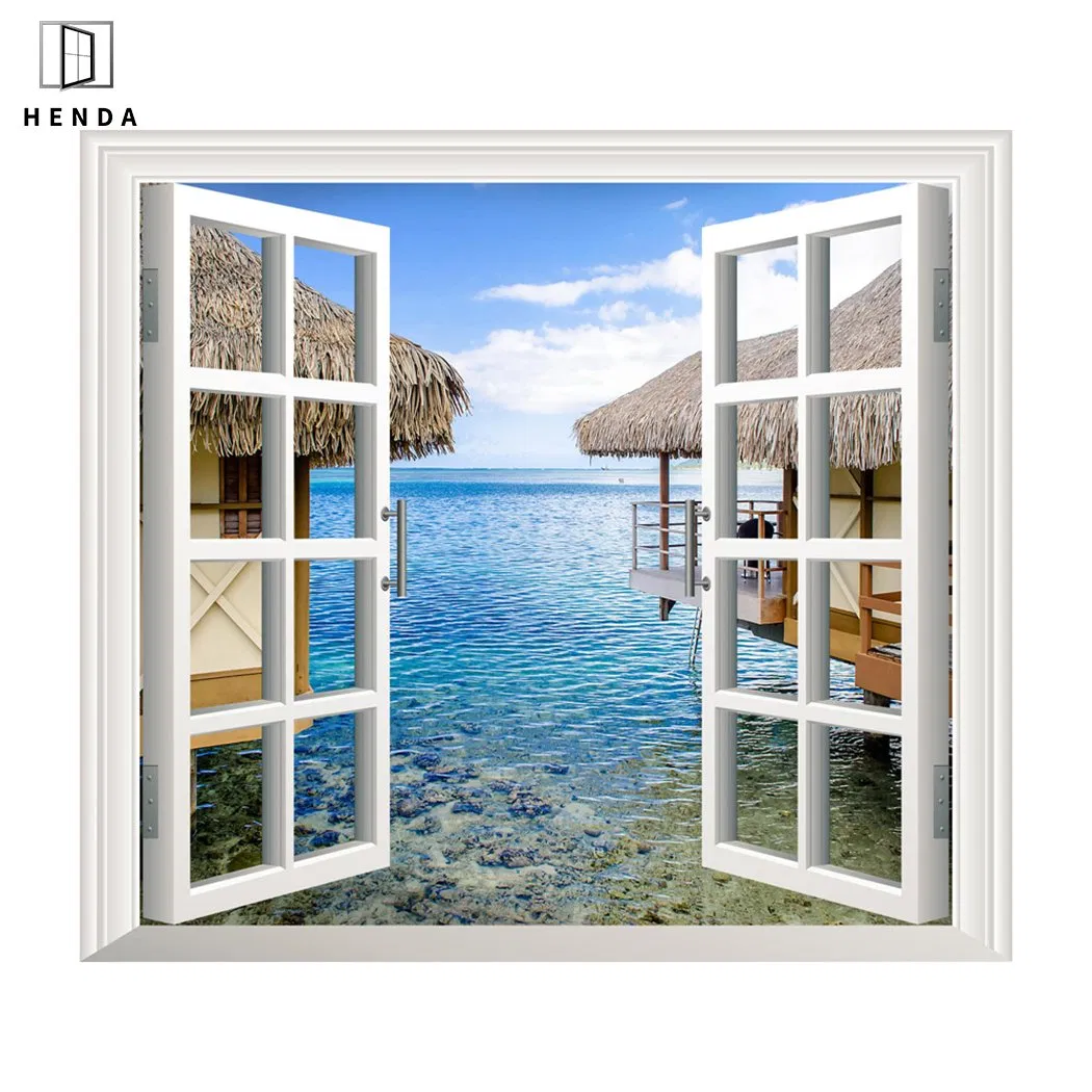 Precio de fábrica diseño simple aluminio UPVC PVC vinilo resistente a huracanes con doble acristalamiento, oscilante, abatible, deslizante, de casement y toldo ventana UPVC