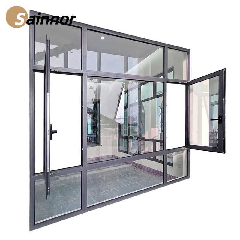 Especificación personalizada de OEM, marco de ventana deslizante de aluminio con ruptura térmica de China