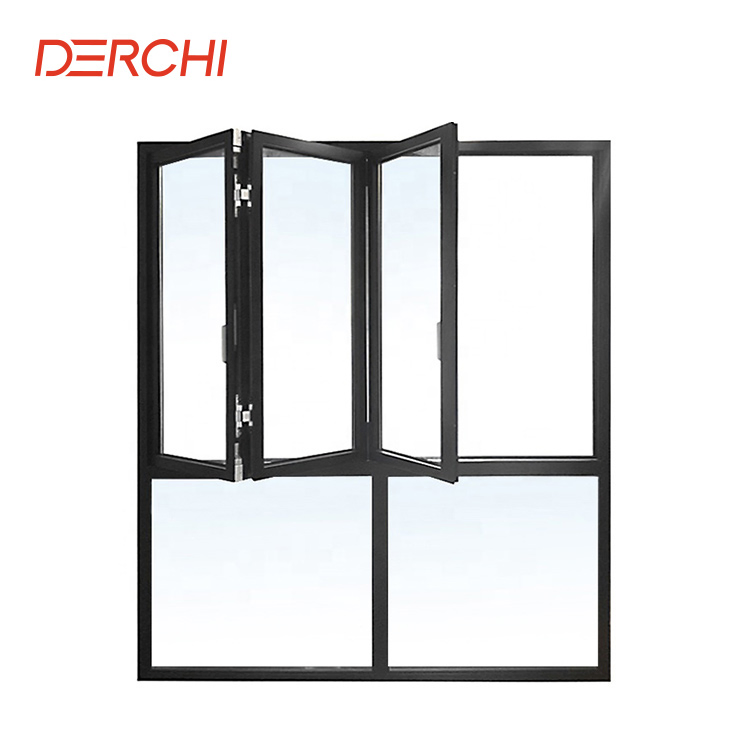 Ventanas y puertas corredizas de vidrio acústico con bisagras de aluminio de ruptura térmica