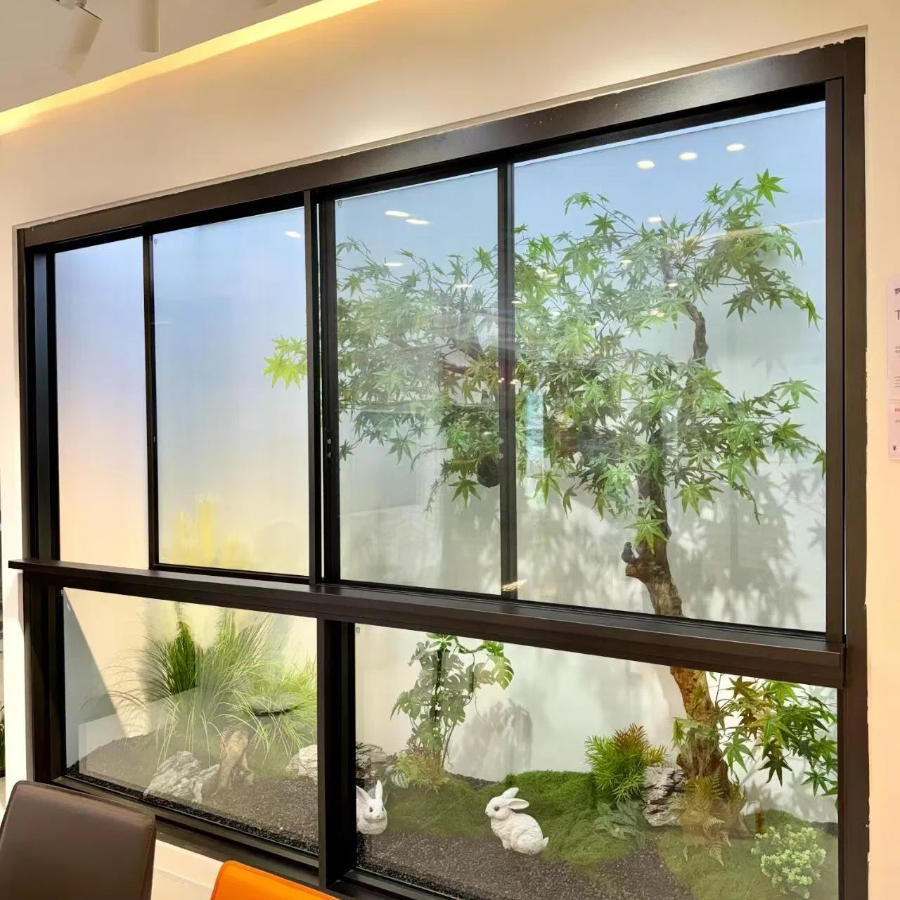 Ventanas deslizantes de aluminio de alto rendimiento y gran vista con vidrio transparente de alta demanda