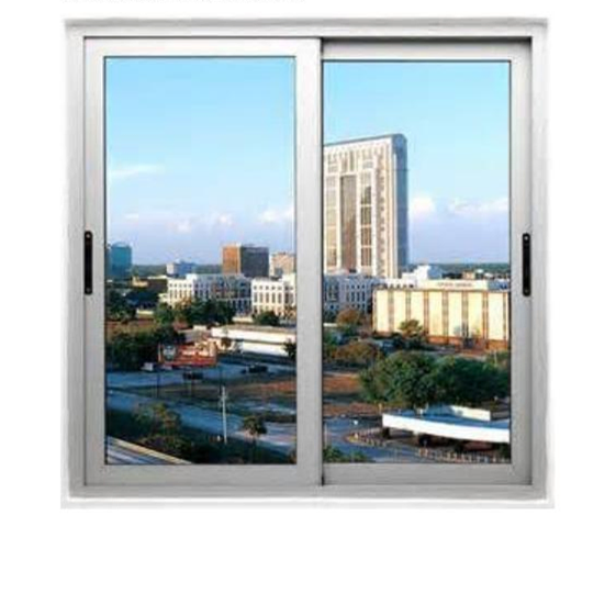 Ventana deslizante de aluminio de diseño simple con vidrio aislante y a prueba de sonido para dormitorio