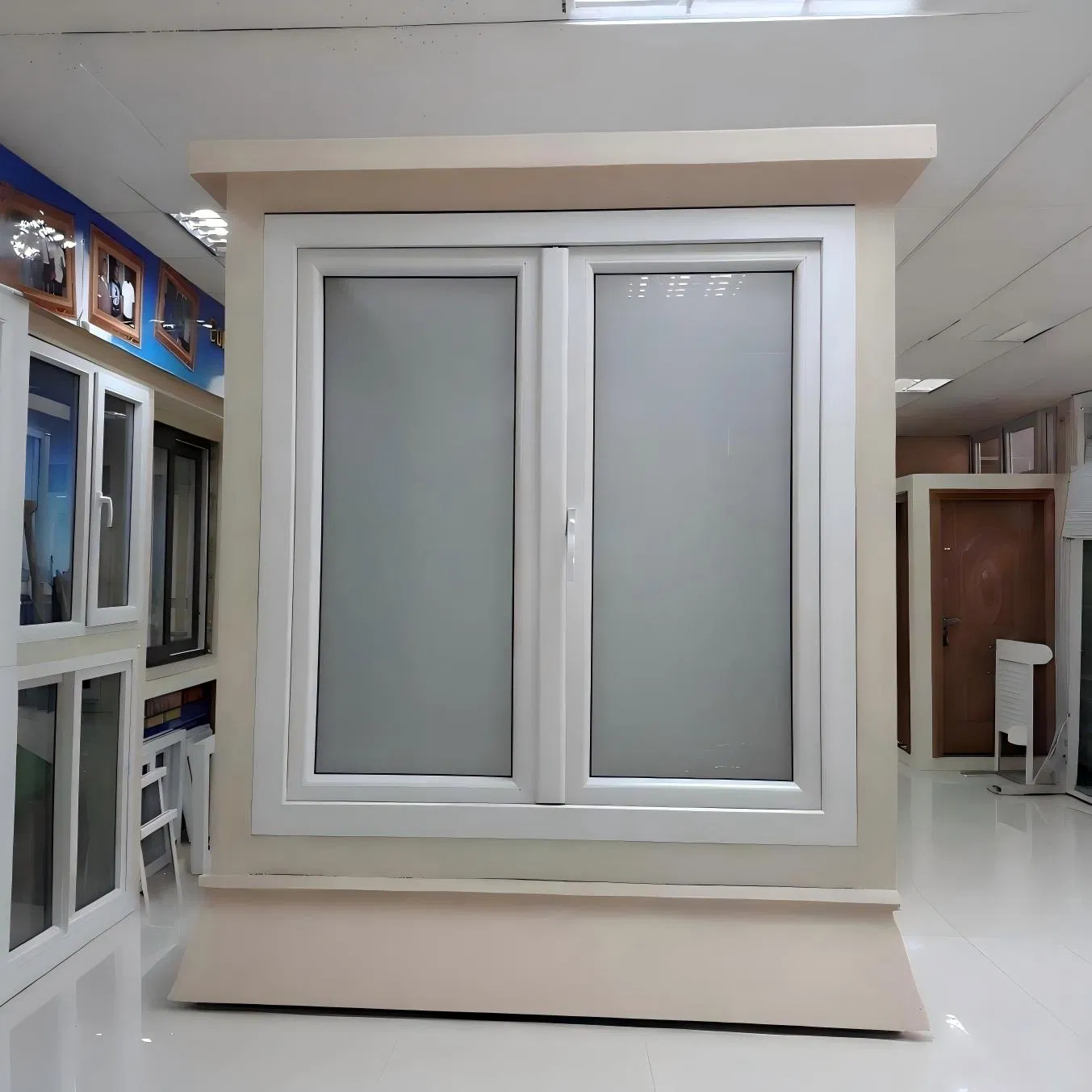 Ventana deslizante bifold de alta calidad de vinilo PVC, vidrio, aluminio, diseño estilo americano de aluminio, doble acristalamiento UPVC, impacto de viento, casa residencial