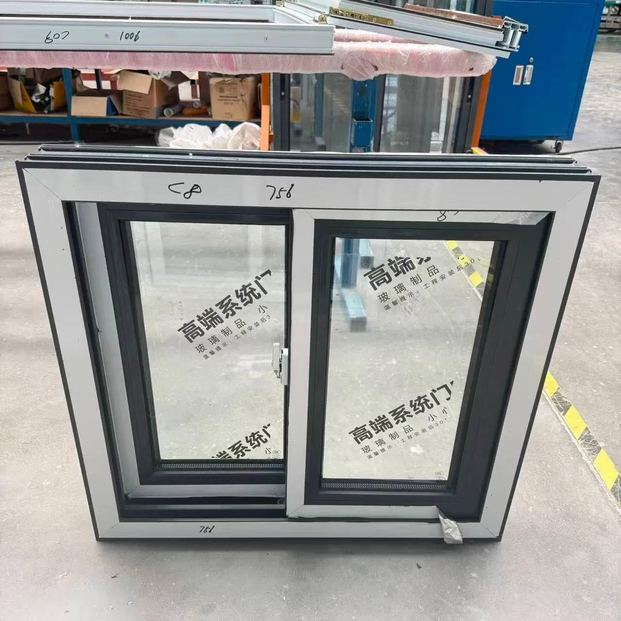 Ventana deslizante horizontal de UPVC de alta estanqueidad, ventana de edificio a prueba de lluvia