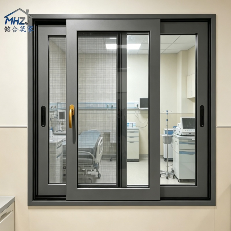 Ventana deslizante de aluminio directa de fábrica, ventana de aluminio que ahorra espacio para balcón de apartamento, cocina y diseño de habitación pequeña