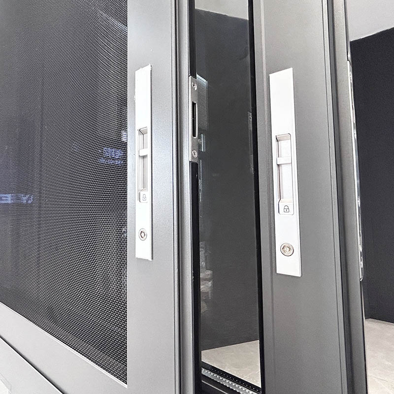 Ventanas deslizantes de aluminio recubierto premium con malla de seguridad e integración
