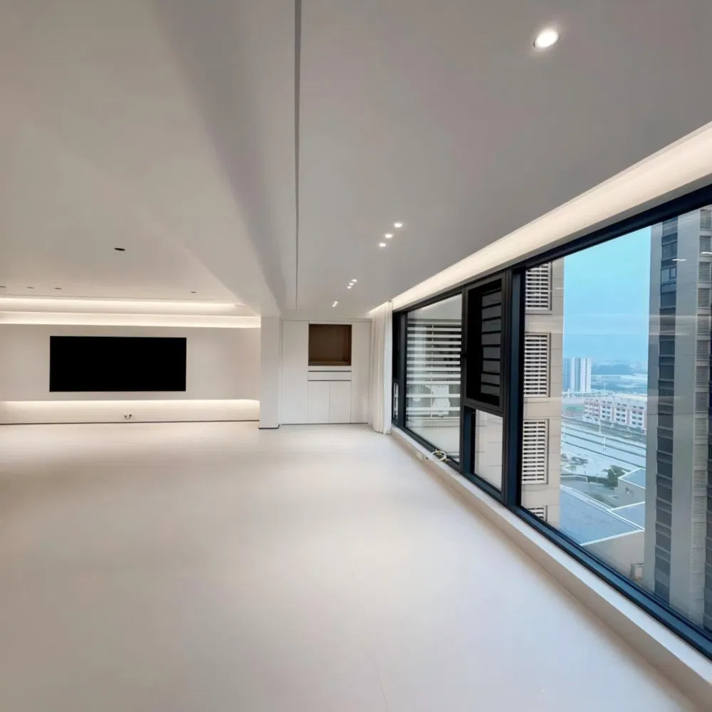 Ventana deslizante de aluminio térmico estable y pequeña prueba para edificios residenciales de gran altura