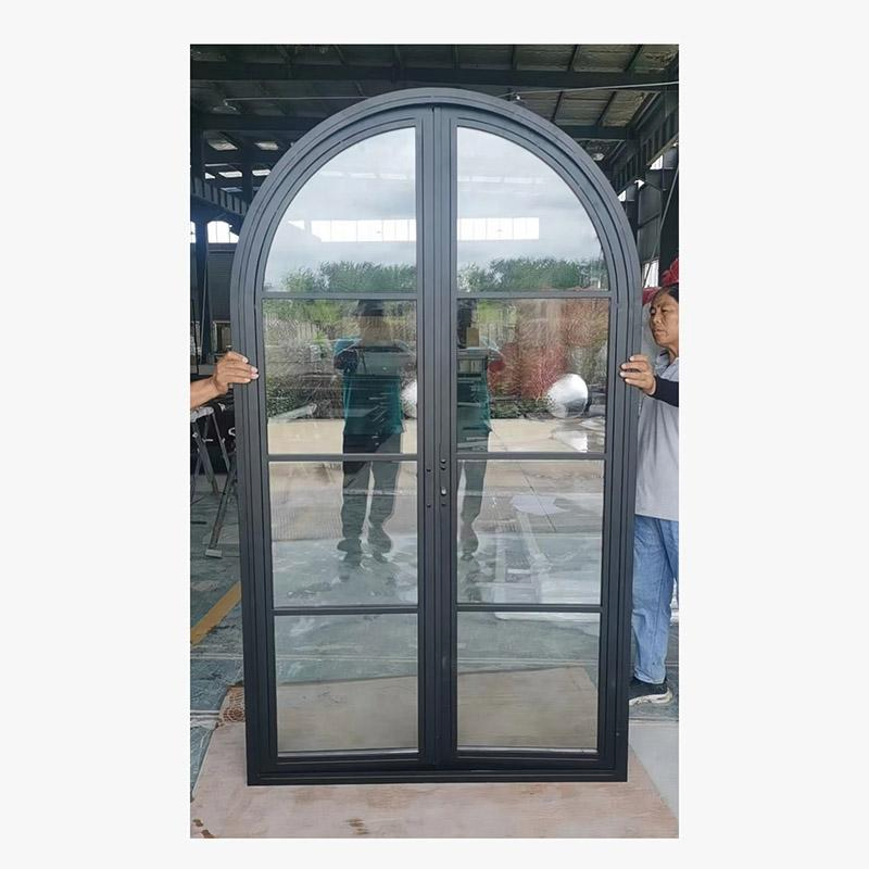 Puertas de vidrio deslizantes de acordeón con ruptura térmica, ventana plegable de aluminio