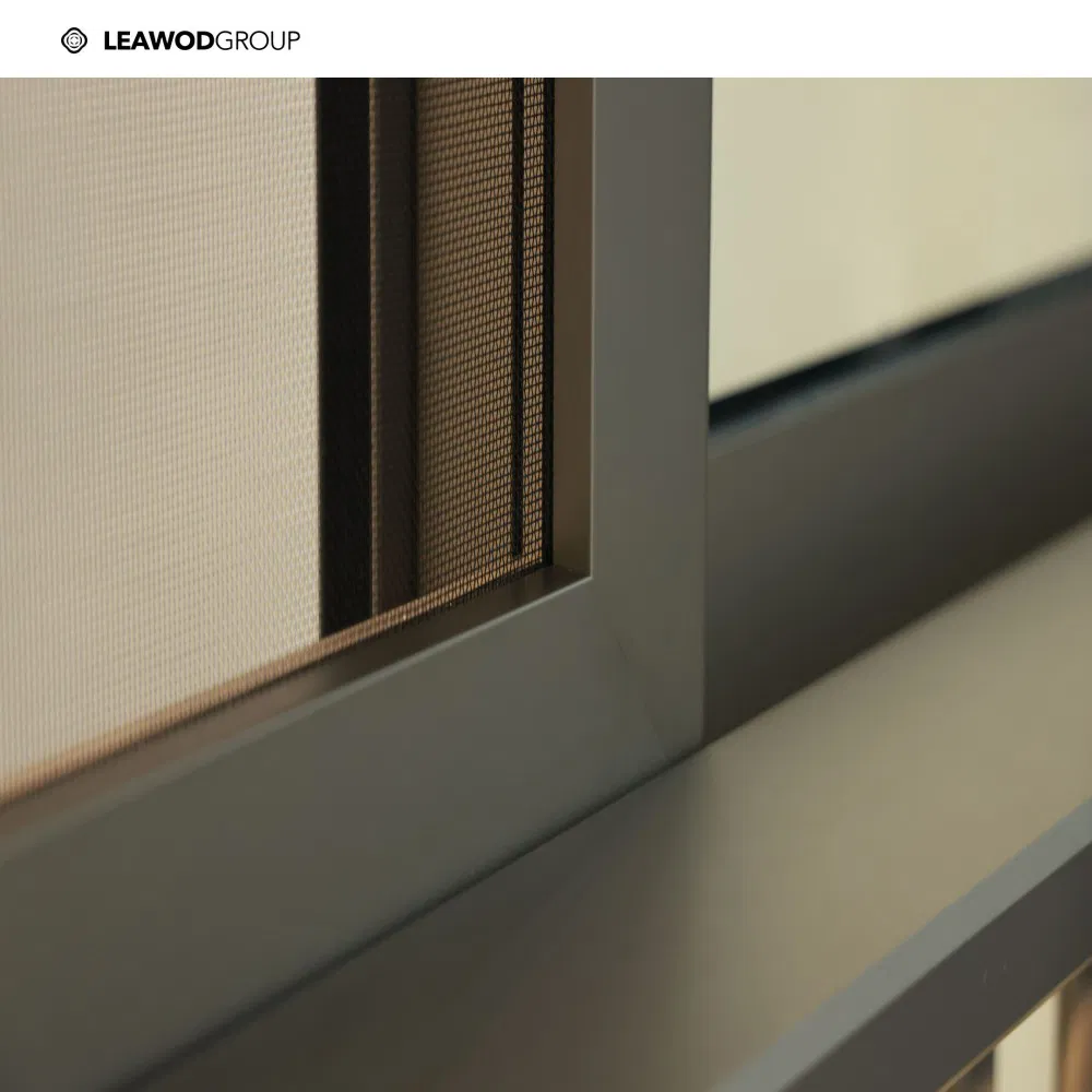 Suministro de fábrica de China de ventanas deslizantes de vidrio doble acristalado de aluminio premium con mosquitera para hogar, hotel, dormitorio y cocina