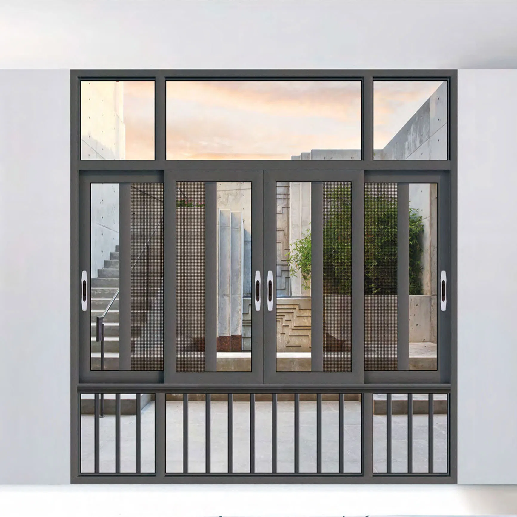 Diseño Urbano Ventana Deslizante Eficiente Energéticamente Reductora de Ruido Segura para UV
