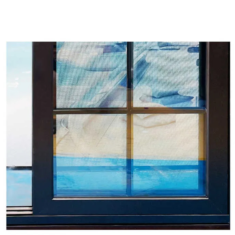 Ventana deslizante de marco de casement de vinilo de aluminio de triple panel de PVC UPVC para ahorro de energía y seguridad