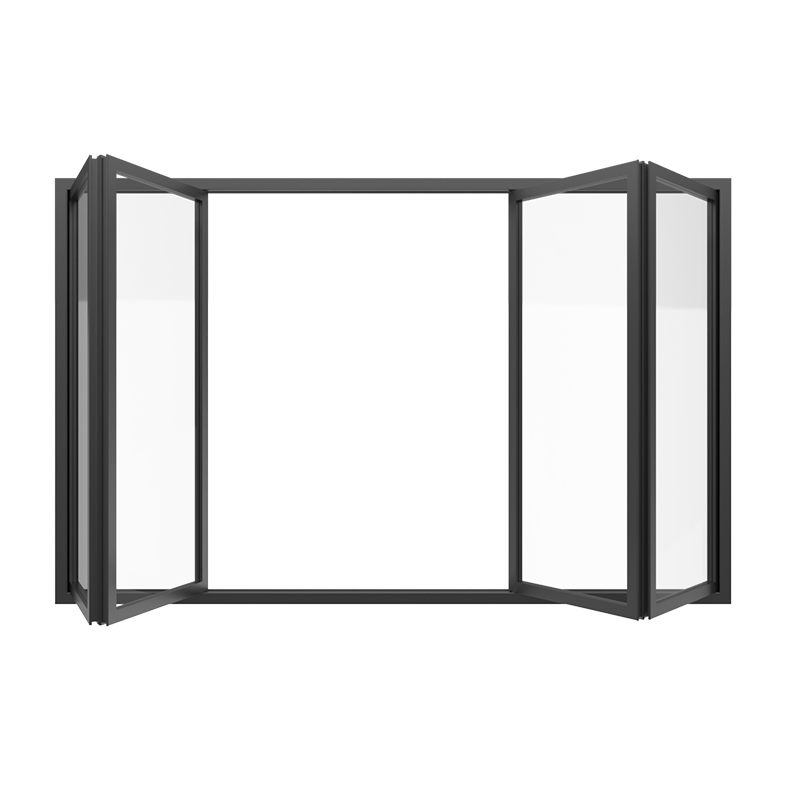 Ventana deslizante plegable de aluminio anodizado de diseño moderno y elegante, lujo personalizado para hogar, casa, villa, hotel