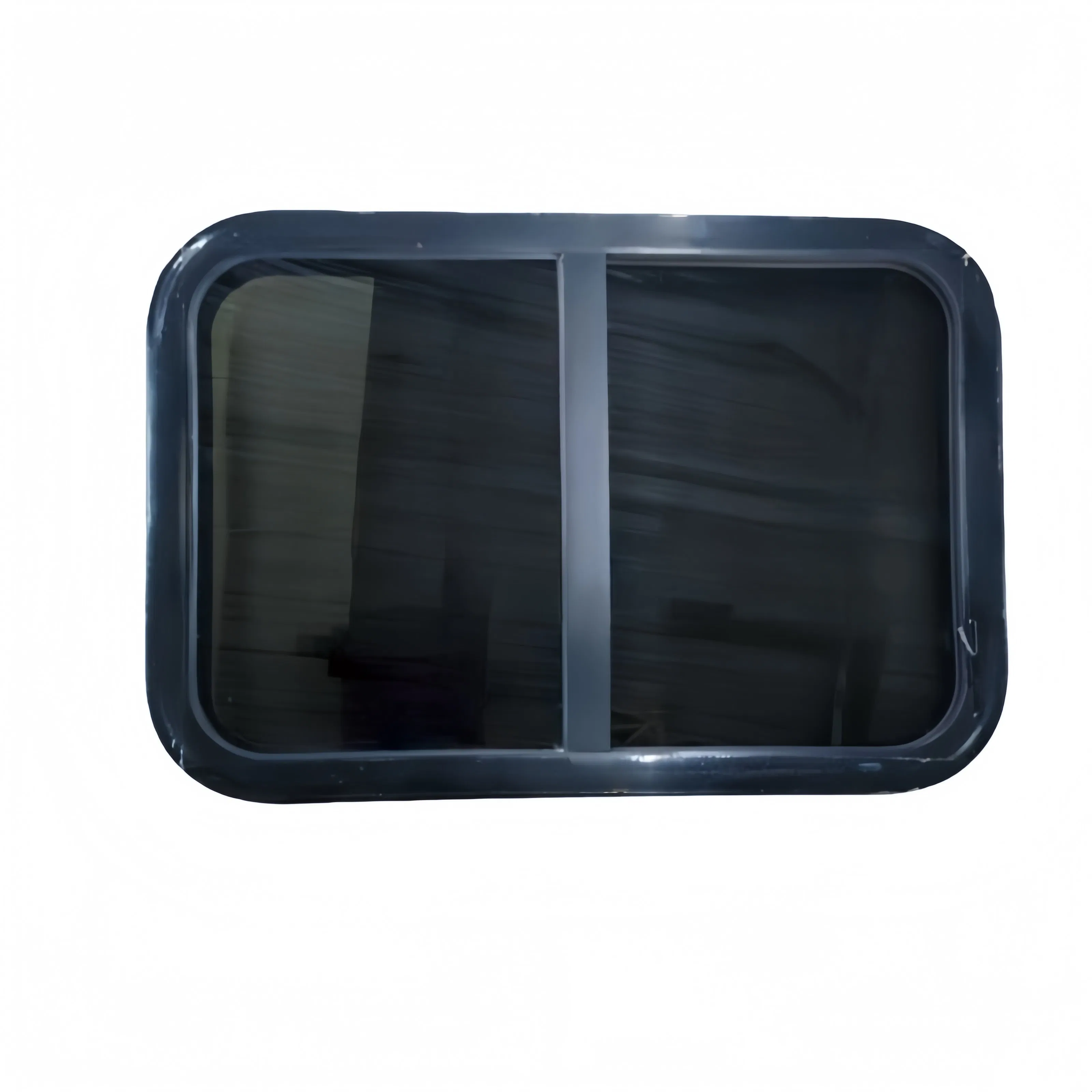 Ventana deslizante horizontal de esquina redondeada de marco de aluminio al por mayor para caravana de RV