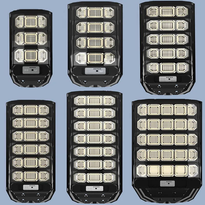 IP65 Control Remoto 30W 60W 100W Luz Solar Callejera Todo en Uno
