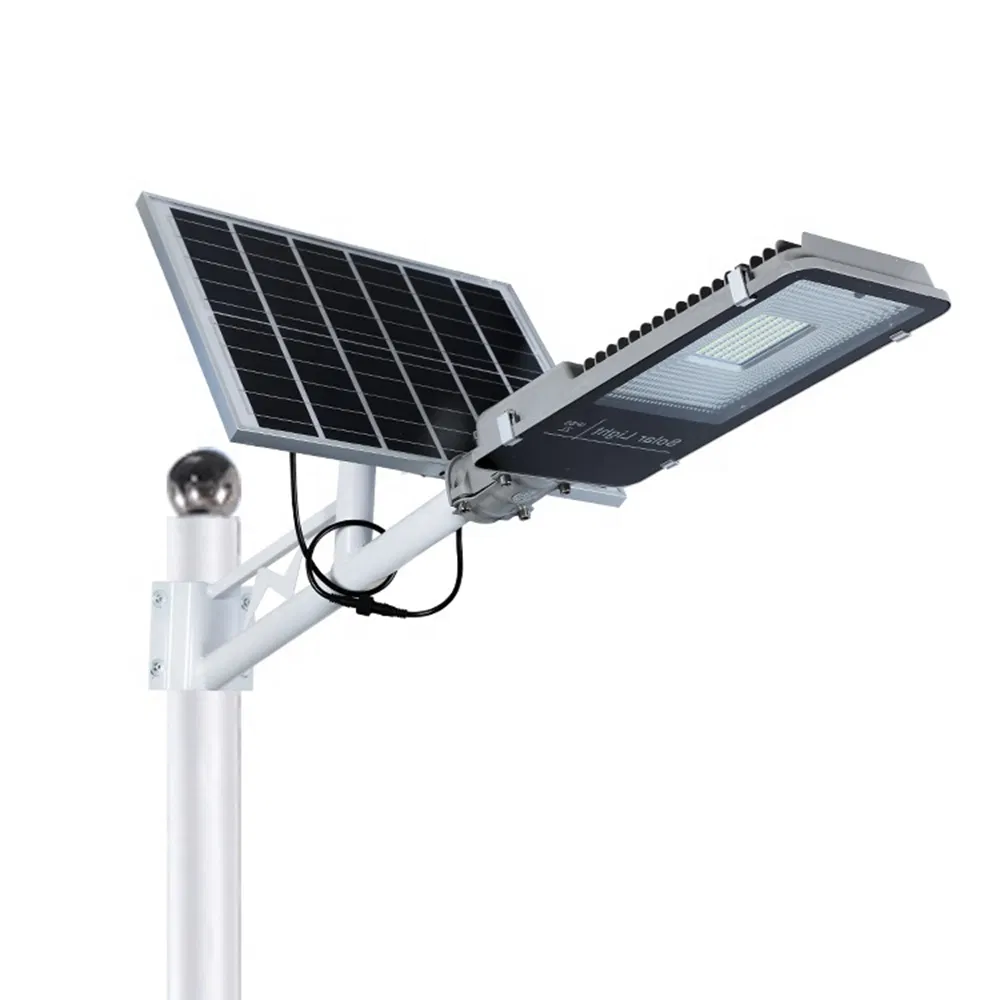 Luz Solar de Calle LED Exterior Dividida 30W 60W 90W 120W Carcasa de Aluminio Larga Duración Luz Solar para Camino Jardín