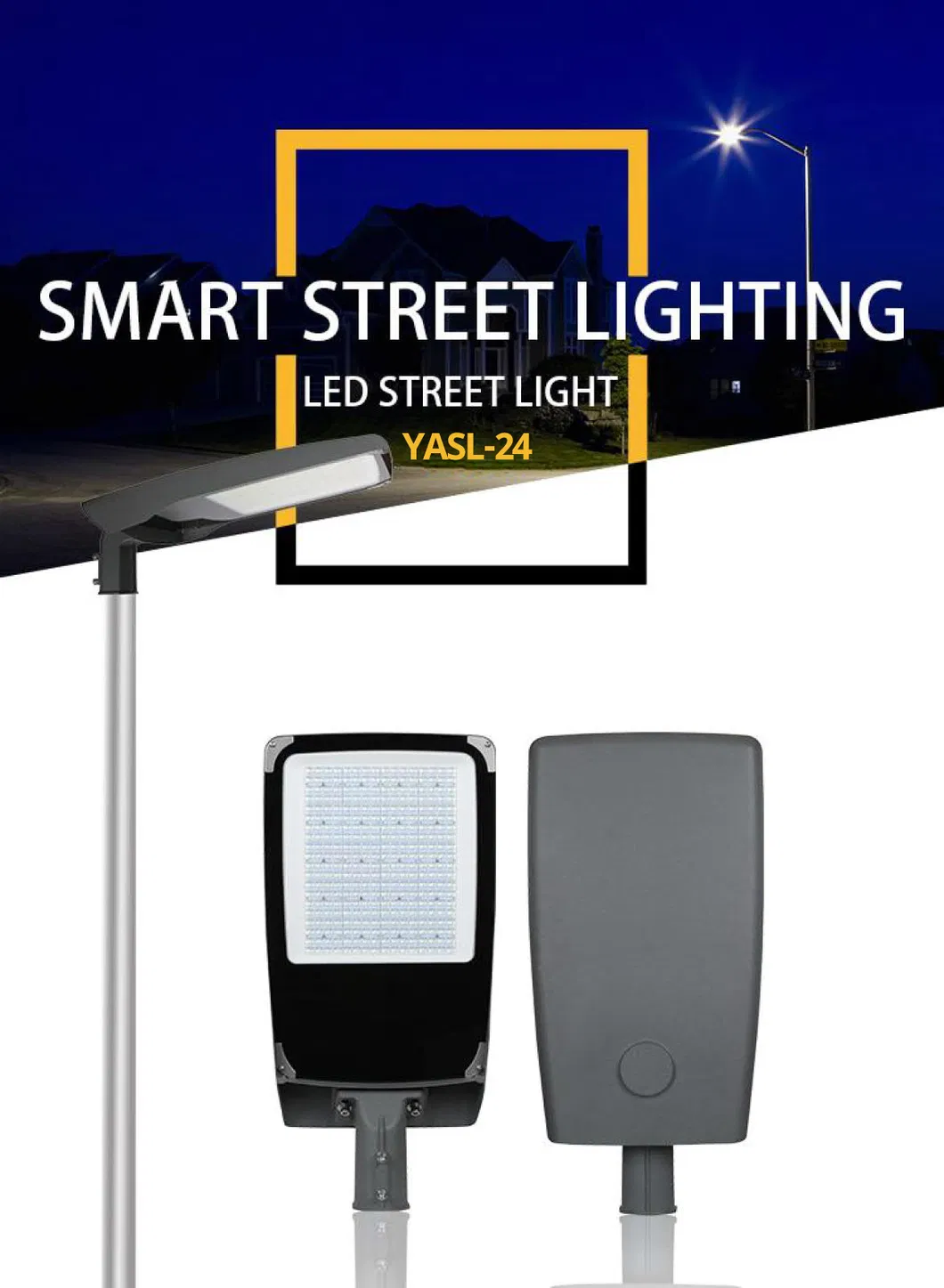 Lámpara de calle sensor Zhaga luz inteligente luminaria LED para calle